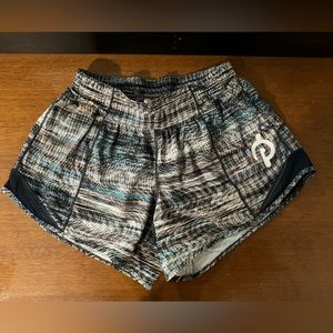 Lululemon Peloton logo shorts. Like New!